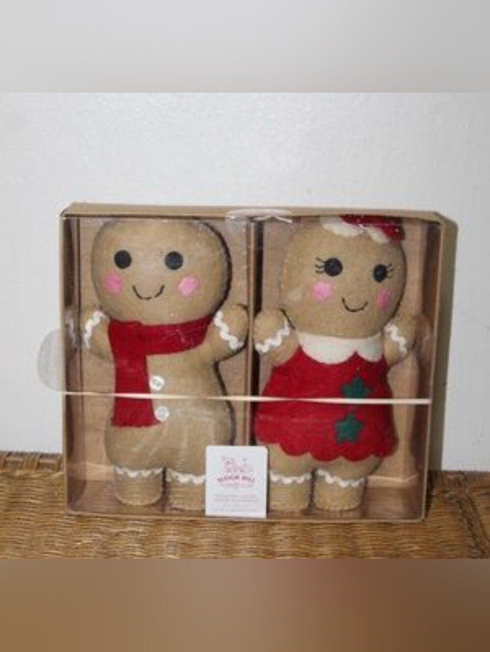Plush Gingerbread Holiday Dolls